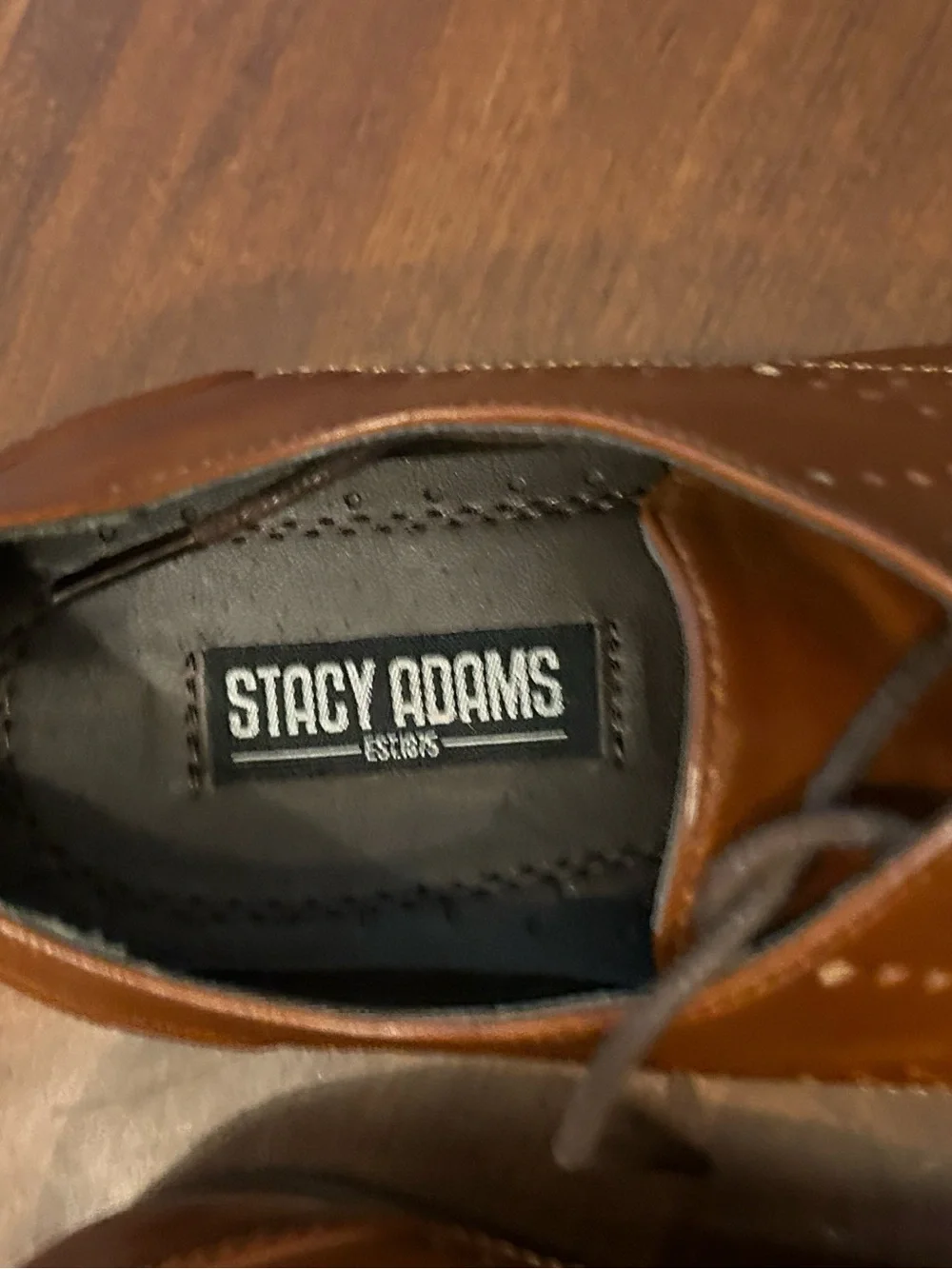Stacy Adams Boys Brown Lace-Up Dress Shoes